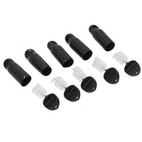 5Pcs Beer Tap Brush 5Pcs Draft Beer Faucet Cap Set Accessories for Home Bar Use - Top-Down View