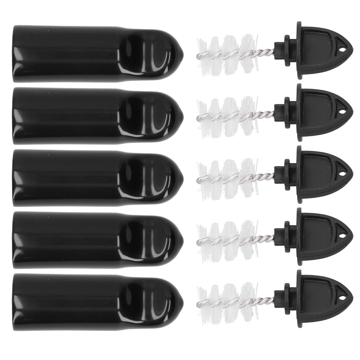 5Pcs Beer Tap Brush 5Pcs Draft Beer Faucet Cap Set Accessories for Home Bar Use