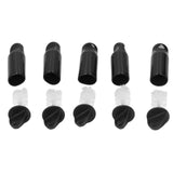 5Pcs Beer Tap Brush 5Pcs Draft Beer Faucet Cap Set Accessories for Home Bar Use - Low Angle