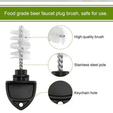5Pcs Beer Tap Brush 5Pcs Draft Beer Faucet Cap Set Accessories for Home Bar Use - Extra Image