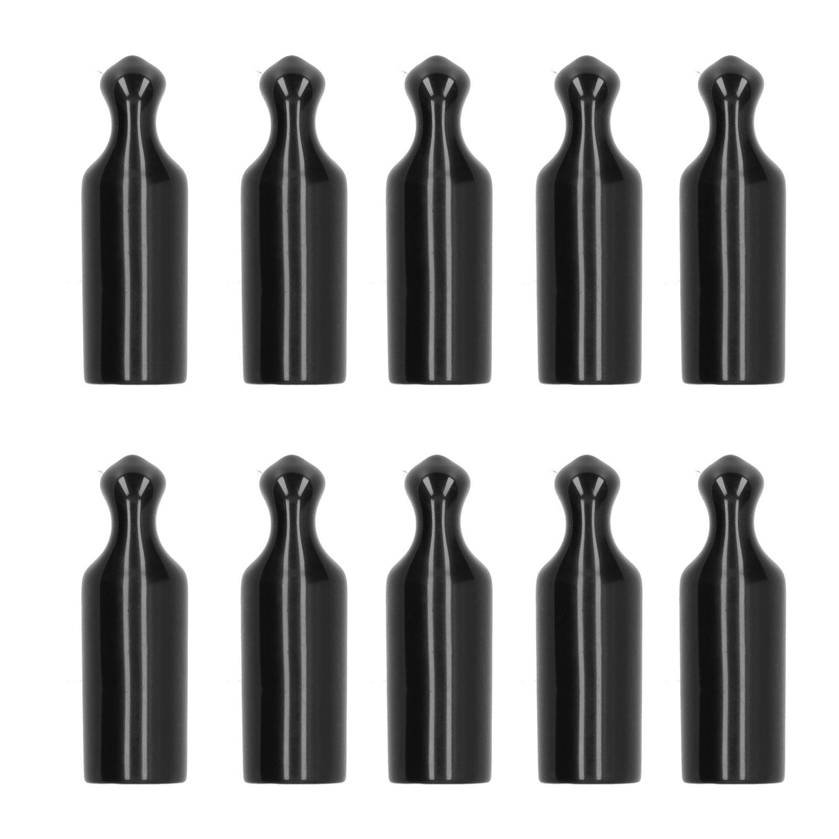 10Pcs Beer Tap Cap Rubber Covers Accessory for Beer Barrel Draft Beer Faucet Black