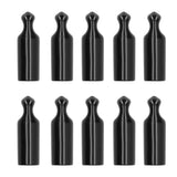 10Pcs Beer Tap Cap Rubber Covers Accessory for Beer Barrel Draft Beer Faucet Black - 45-Degree Angle