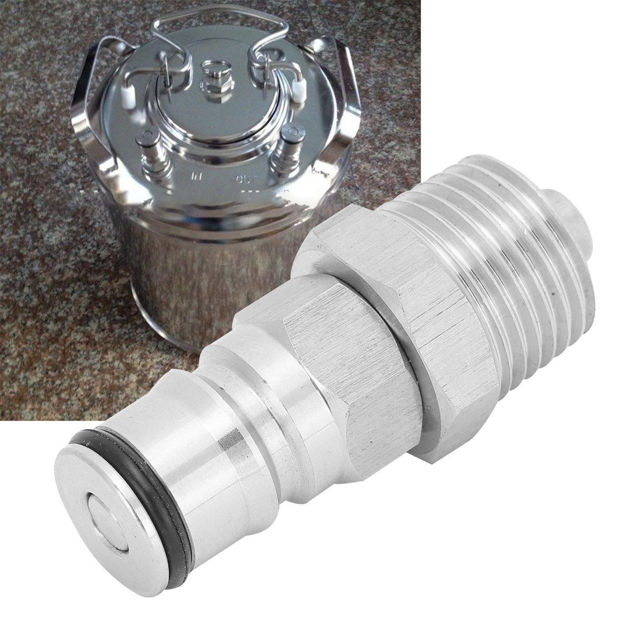19/32‑18 Ball Lock Post with 1/2in NPT Male Thread Liquid Ball Lock Post Adapter for Corny Keg