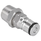 19/32‑18 Ball Lock Post with 1/2in NPT Male Thread Gas Ball Lock Keg Post Adapter for Corny Keg - Side View