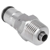 19/32‑18 Ball Lock Post with 1/2in NPT Male Thread Gas Ball Lock Keg Post Adapter for Corny Keg - Top-Down View