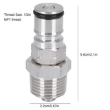 19/32‑18 Ball Lock Post with 1/2in NPT Male Thread Gas Ball Lock Keg Post Adapter for Corny Keg - Extra Image