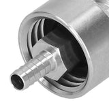 Stainless Steel Carbonation Cap with 5/16in Barb Ball Lock Type Fit Soft PET Bottle Beer Making