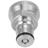 1/2in Liquid Ball Lock Stainless Steel Keg Coupler Adapter Beer Barrel Brewing Accessory - Side View