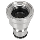 1/2in Liquid Ball Lock Stainless Steel Keg Coupler Adapter Beer Barrel Brewing Accessory - Rear View