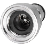 1/2in Liquid Ball Lock Stainless Steel Keg Coupler Adapter Beer Barrel Brewing Accessory - Low Angle