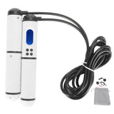 Skipping Rope Intelligent Electronic Counting Exercise Jumping Rope Fitness EquipmentWhite+Black