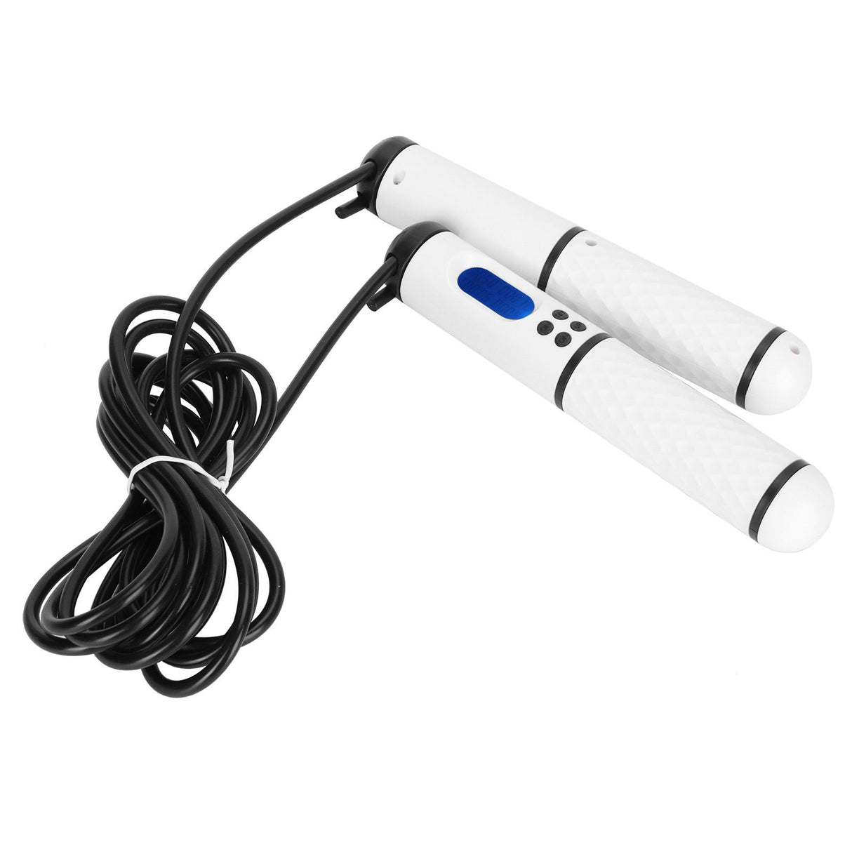 Skipping Rope Intelligent Electronic Counting Exercise Jumping Rope Fitness EquipmentWhite+Black