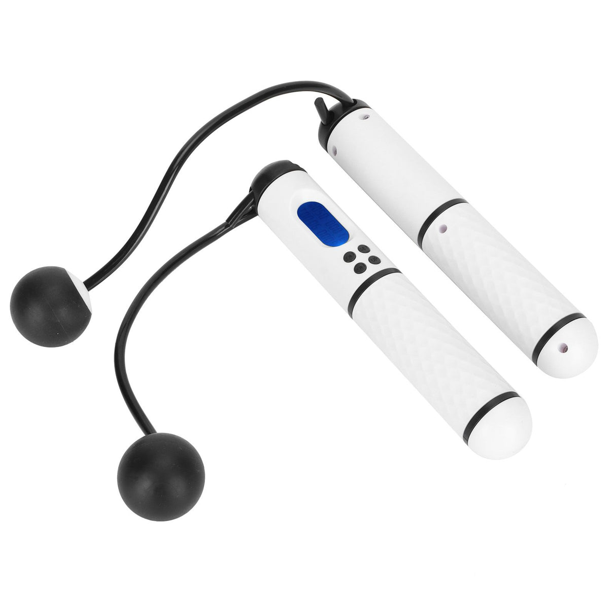 Skipping Rope Intelligent Electronic Counting Exercise Jumping Rope Fitness EquipmentWhite+Black