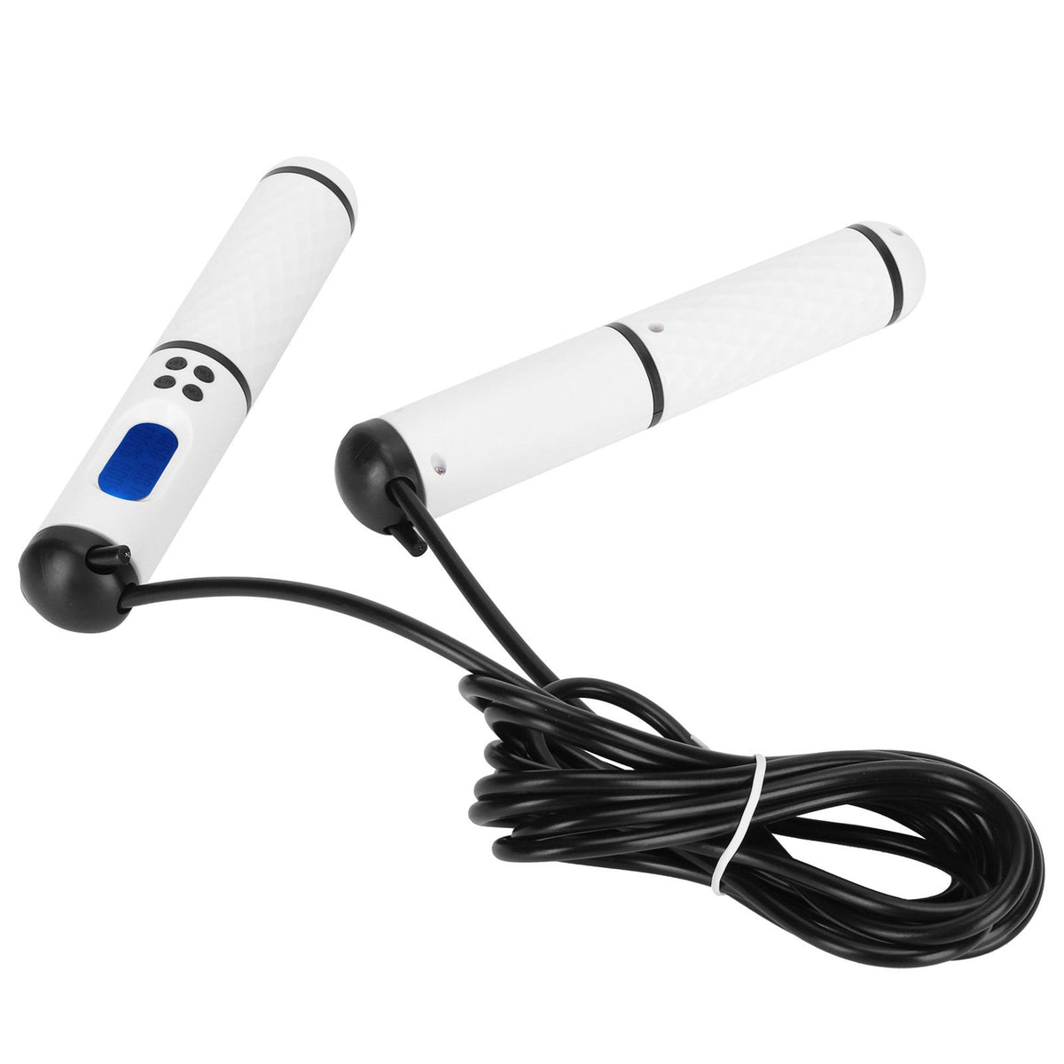 Skipping Rope Intelligent Electronic Counting Exercise Jumping Rope Fitness EquipmentWhite+Black