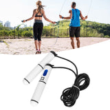Skipping Rope Intelligent Electronic Counting Exercise Jumping Rope Fitness EquipmentWhite+Black