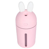 200ml Mini Air Humidifier 3 Hours Timing Ambience Night Light Desktop Humidifier USB PoweredPink