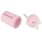 200ml Mini Air Humidifier 3 Hours Timing Ambience Night Light Desktop Humidifier USB PoweredPink - Rear View