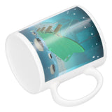 Ceramic Coffee Mug Heat‑Sensitive Color Changing Cup Hot Tea Milk Drinkware for Home Office