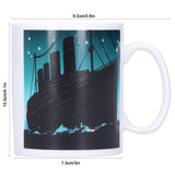Ceramic Coffee Mug Heat‑Sensitive Color Changing Cup Hot Tea Milk Drinkware for Home Office
