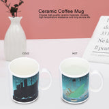 Ceramic Coffee Mug Heat‑Sensitive Color Changing Cup Hot Tea Milk Drinkware for Home Office - Extra Image