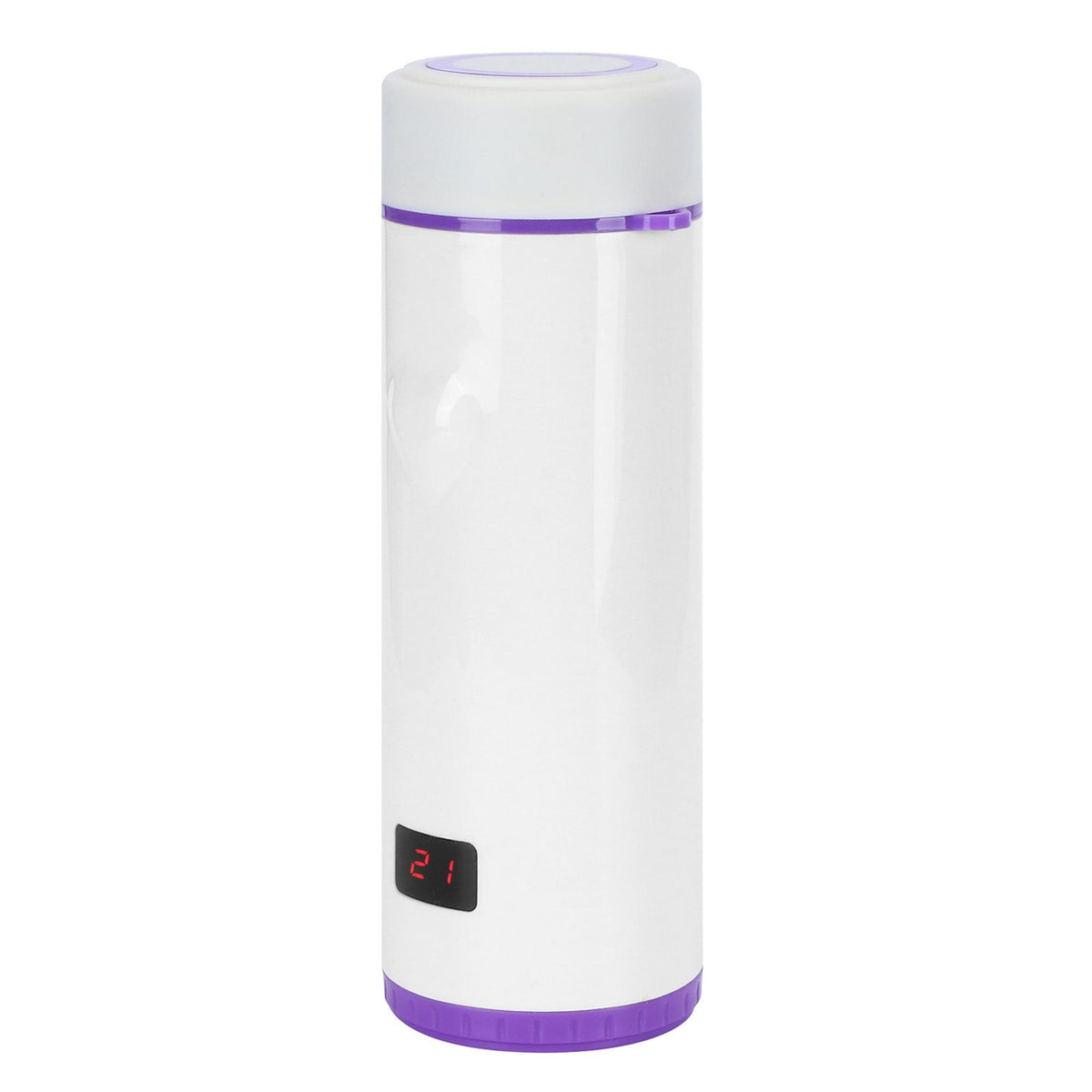360ml Vacuum Cup LED Intelligent Digital Water Bottle with 3‑Color Temperature DisplayPurple