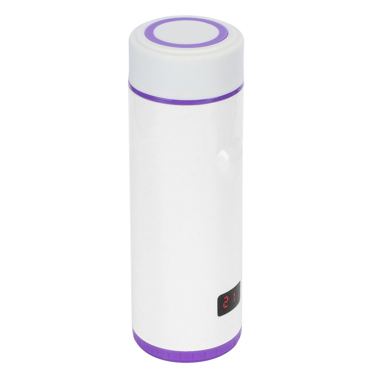 360ml Vacuum Cup LED Intelligent Digital Water Bottle with 3‑Color Temperature DisplayPurple