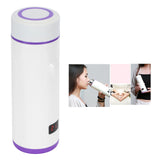 360ml Vacuum Cup LED Intelligent Digital Water Bottle with 3‑Color Temperature DisplayPurple