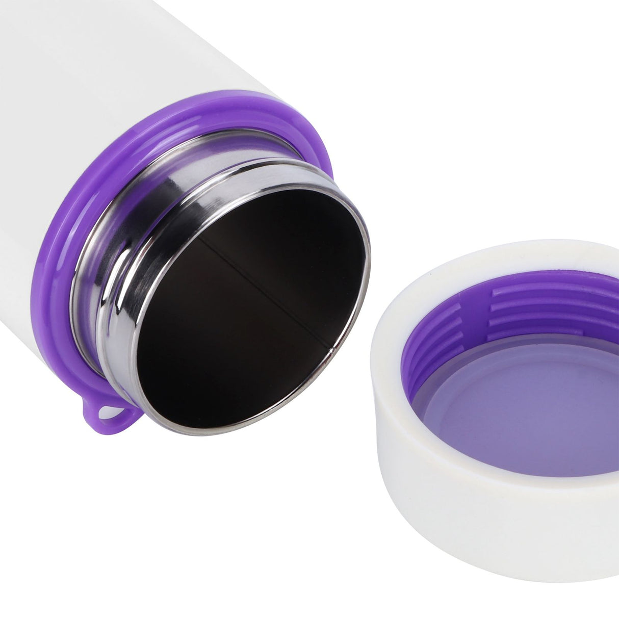 360ml Vacuum Cup LED Intelligent Digital Water Bottle with 3‑Color Temperature DisplayPurple