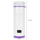 360ml Vacuum Cup LED Intelligent Digital Water Bottle with 3‑Color Temperature DisplayPurple