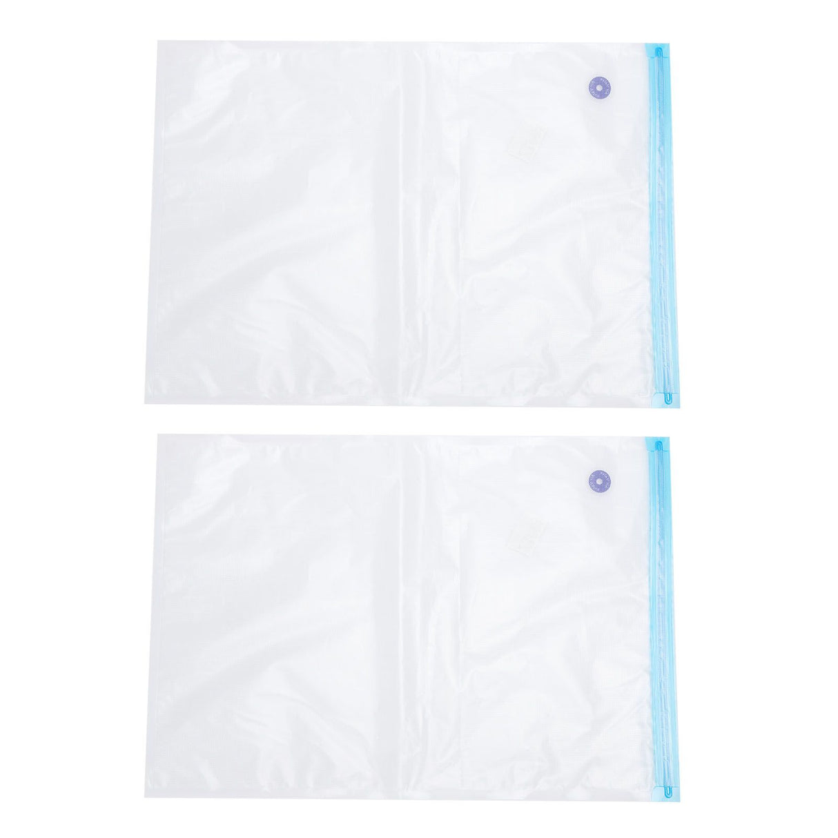 2PCS 50x35CM Vacuum Zipper Bags Vacuum Food Sealer Storage Bags with 3CM Sealing Mouth