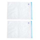 2PCS 50x35CM Vacuum Zipper Bags Vacuum Food Sealer Storage Bags with 3CM Sealing Mouth