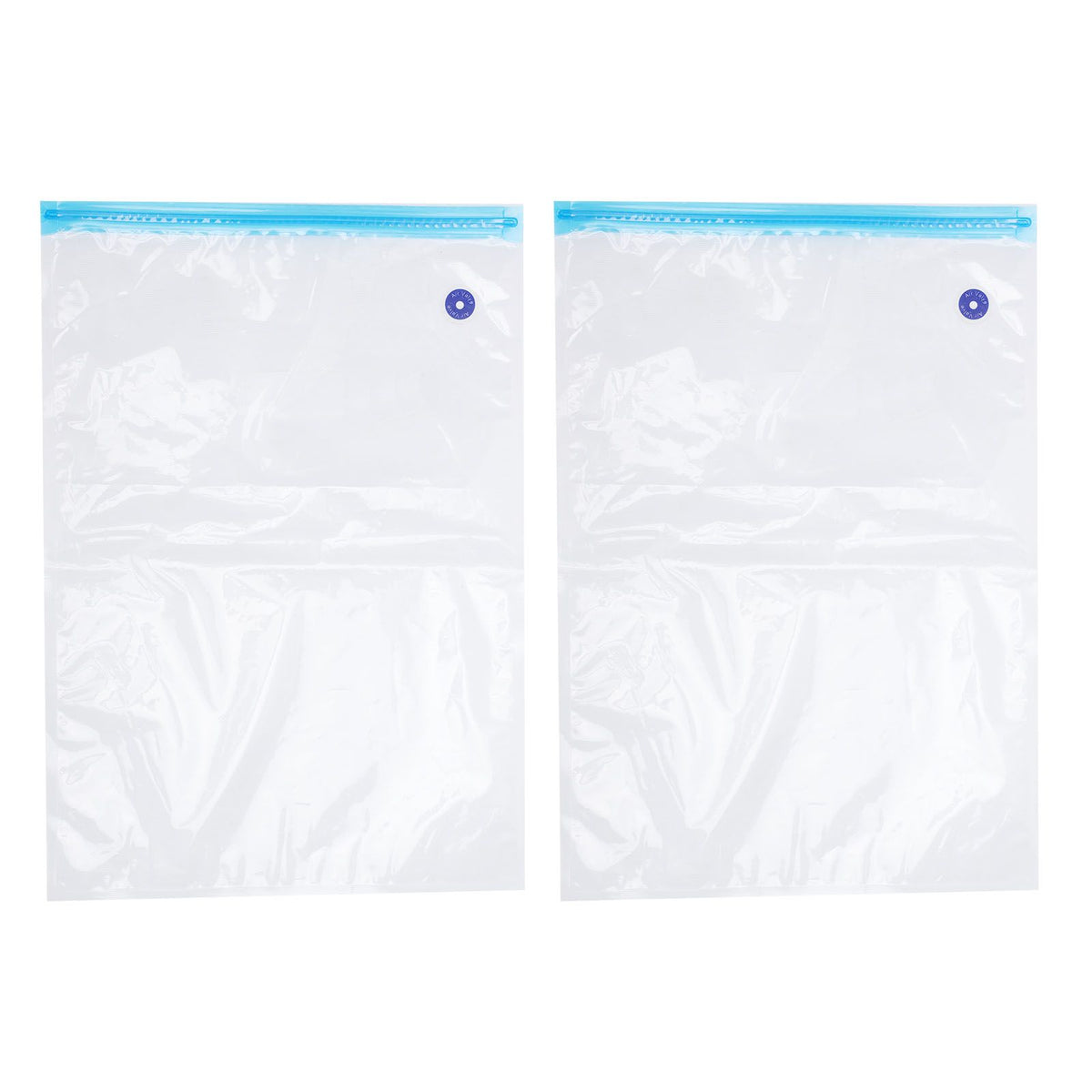 2PCS 50x35CM Vacuum Zipper Bags Vacuum Food Sealer Storage Bags with 3CM Sealing Mouth