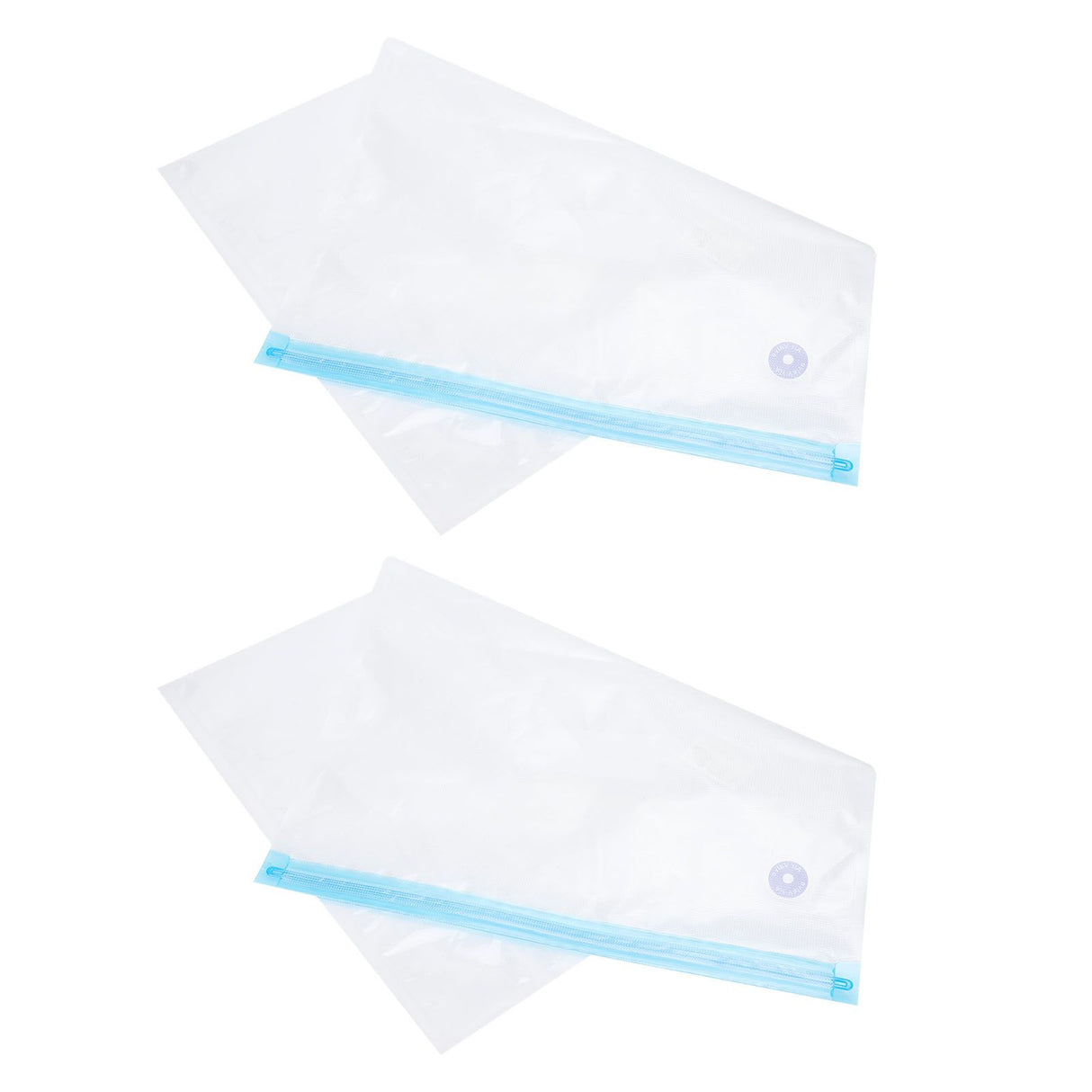 2PCS 50x35CM Vacuum Zipper Bags Vacuum Food Sealer Storage Bags with 3CM Sealing Mouth