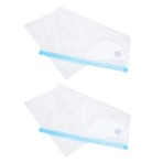 2PCS 50x35CM Vacuum Zipper Bags Vacuum Food Sealer Storage Bags with 3CM Sealing Mouth