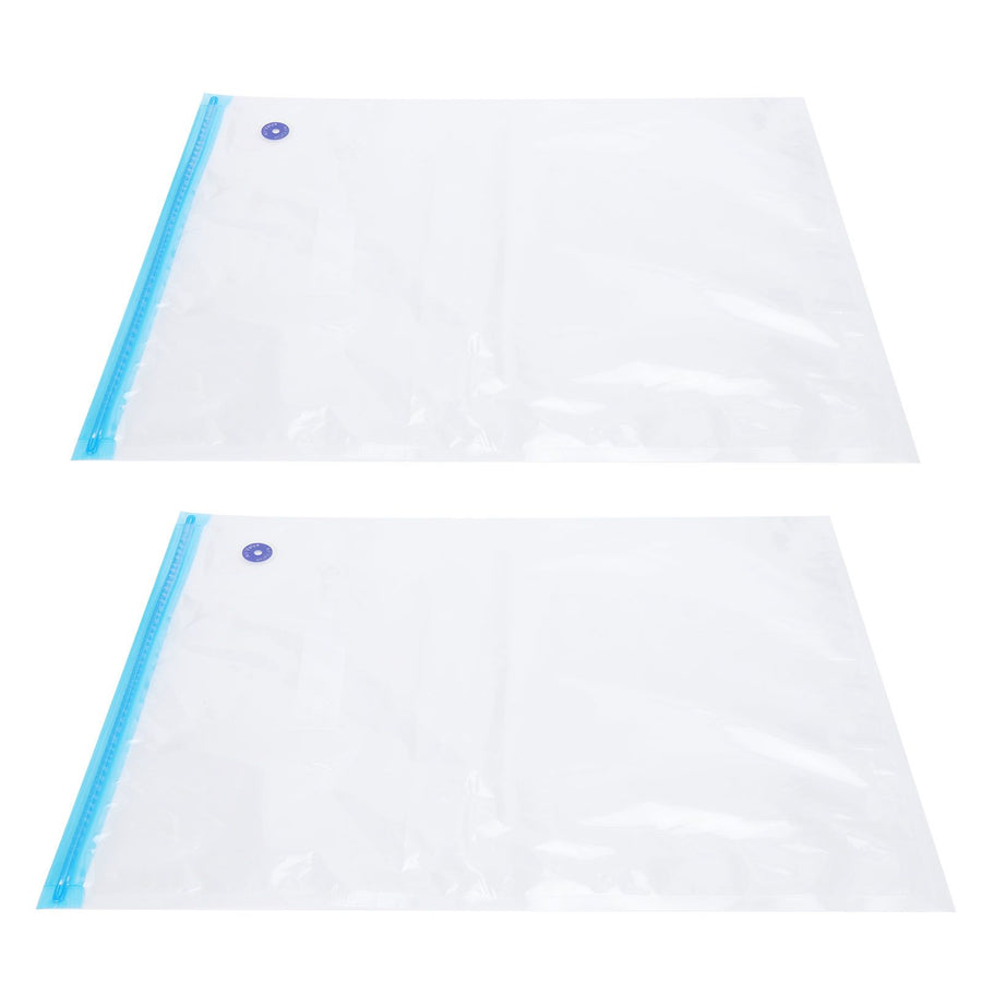 2PCS 50x35CM Vacuum Zipper Bags Vacuum Food Sealer Storage Bags with 3CM Sealing Mouth