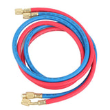 Air Conditioner Refrigerant Recharge Hose AirConditioning Refrigeration Adding Tool Accessory(Double English Standard Joint 2Pcs 1.5meters )