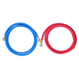 Air Conditioner Refrigerant Recharge Hose AirConditioning Refrigeration Adding Tool Accessory(Double English Standard Joint 2Pcs 1.5meters ) - Front View