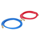 Air Conditioner Refrigerant Recharge Hose AirConditioning Refrigeration Adding Tool Accessory(Double English Standard Joint 2Pcs 1.5meters ) - Side View