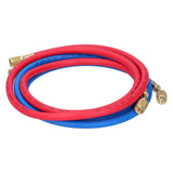 Air Conditioner Refrigerant Recharge Hose AirConditioning Refrigeration Adding Tool Accessory(Double English Standard Joint 2Pcs 1.5meters ) - Top-Down View