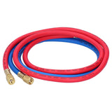 Air Conditioner Refrigerant Recharge Hose AirConditioning Refrigeration Adding Tool Accessory(Double English Standard Joint 2Pcs 1.5meters ) - Low Angle
