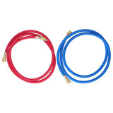 Refrigerant Charging Hose Fluoride Adding Tube Car Air Conditioning Repair Tool Car AccessoriesFor R410 2Pcs 1.5m - Rear View