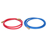 Refrigerant Charging Hose Fluoride Adding Tube Car Air Conditioning Repair Tool Car AccessoriesFor R410 2Pcs 1.5m - Close-Up Angle