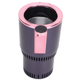 12V Car Cup Cooler Warmer Portable Car Heating Cooling Cup Holder for Home Travel UseRose Gold - Side View