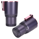 12V Car Cup Cooler Warmer Portable Car Heating Cooling Cup Holder for Home Travel UseRose Gold - Low Angle