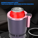 12V Car Cup Cooler Warmer Portable Car Heating Cooling Cup Holder for Home Travel UseRose Gold