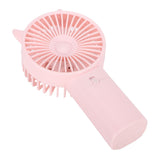 Mini Fan Portable Hand Held Cute Mute Electric Cooling Fan for Home Office Travel Pink - Top-Down View