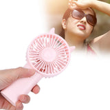 Mini Fan Portable Hand Held Cute Mute Electric Cooling Fan for Home Office Travel Pink - Extra Image