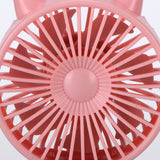 Mini Fan Portable Hand Held Cute Mute Electric Cooling Fan for Home Office Travel Pink - Extra Image