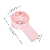Mini Fan Portable Hand Held Cute Mute Electric Cooling Fan for Home Office Travel Pink - Extra Image