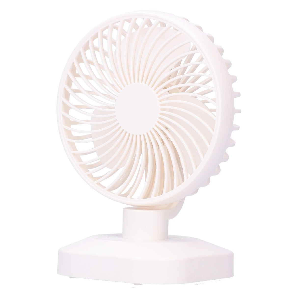 Table Fan Adjustable Portable Mini Fan 3‑Speeds Desktop Fan for Office Home USB Charging